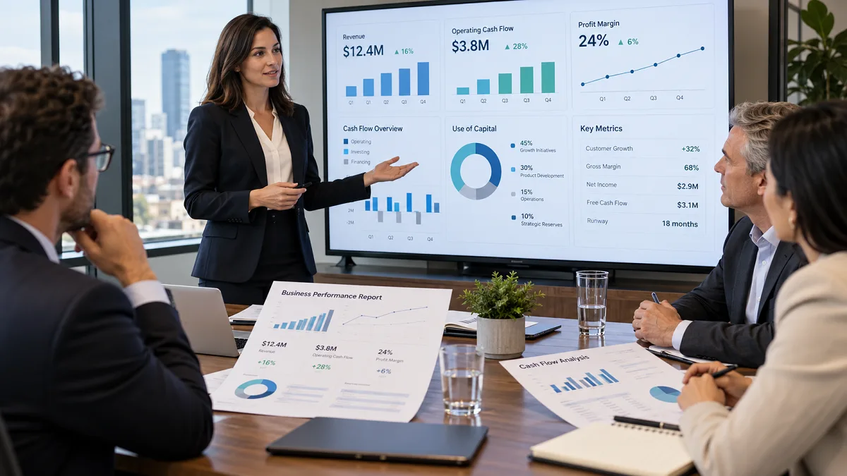 Financial report preparation for lenders and investors with business financial statements